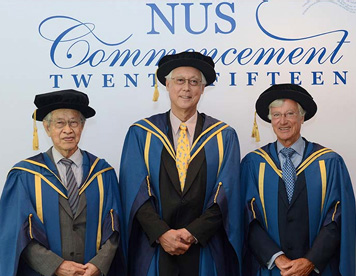 NUS confers three Honorary Doctorates