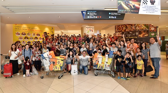Grocery Shopping with Beneficiaries from Yong En Care Centre