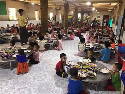 Monastery Donations in Yangon