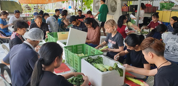 Volunteering at Soup Kitchen