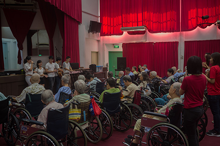 Raffles Hall Volunteers at the Sree Narayana Mission Home for the Aged Sick