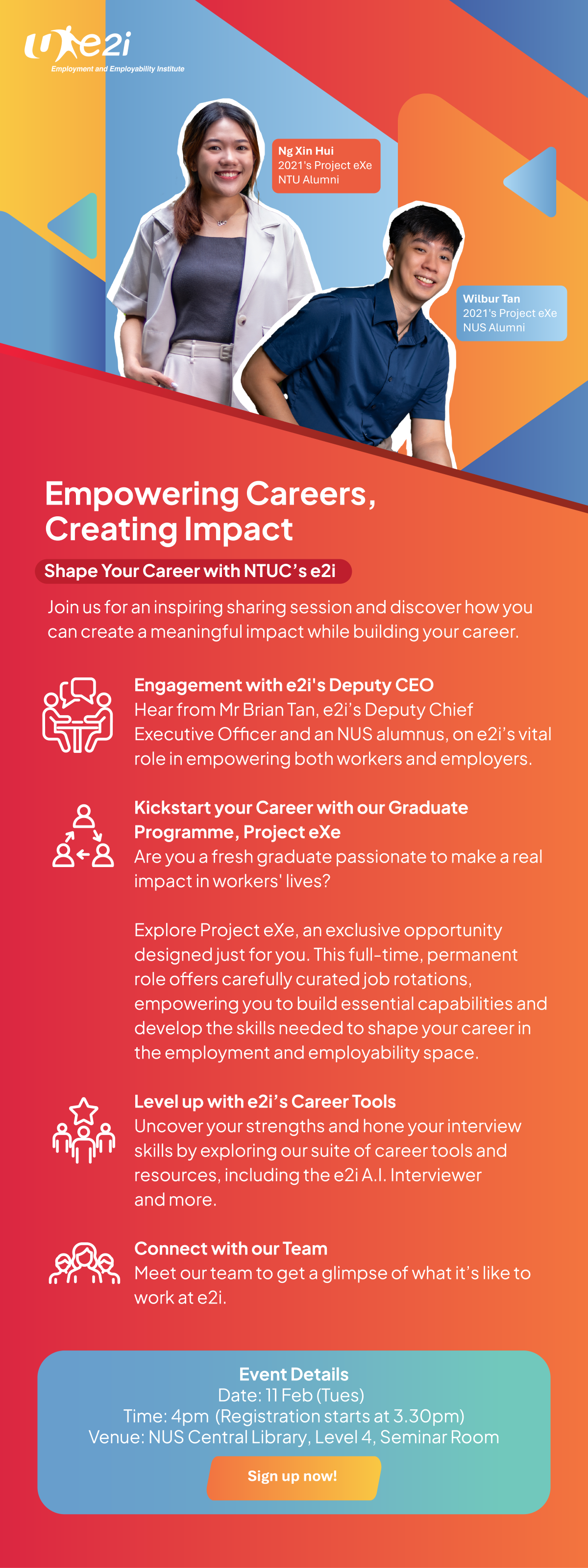 Shape Your Career with NTUC's e2i EDM image