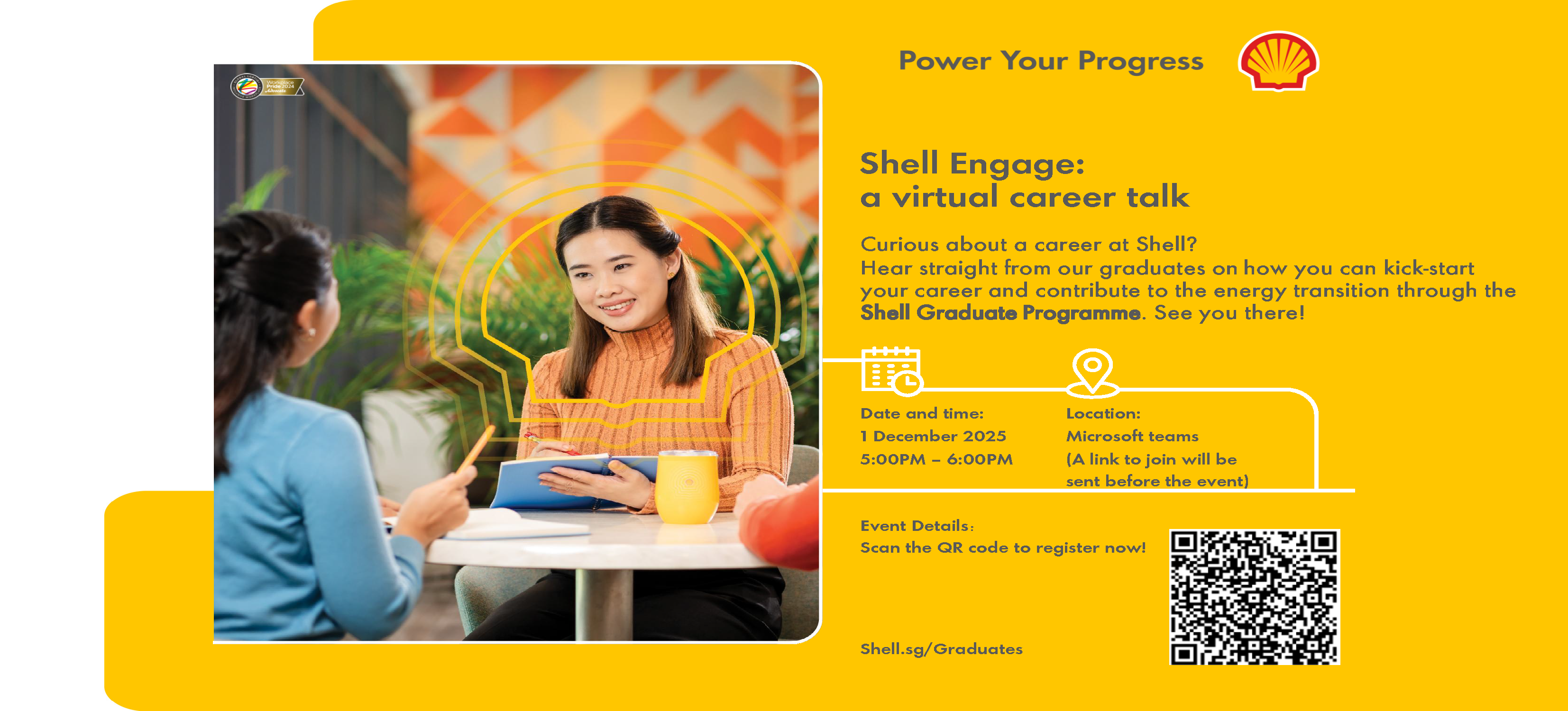 Shell Engage Virtual Career Talk 2025 EDM image