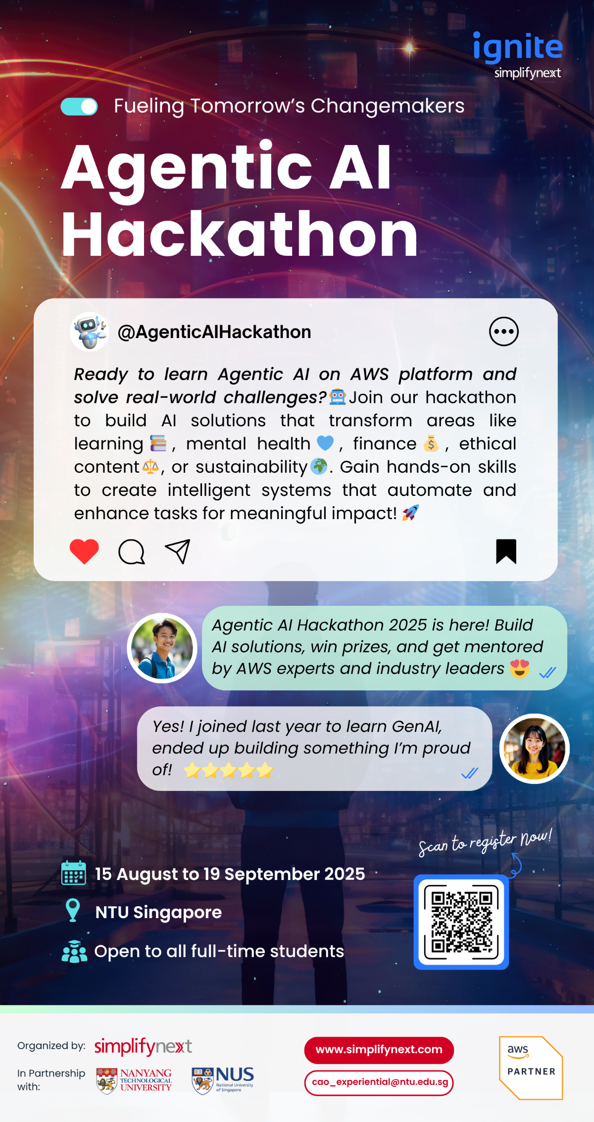 SimplifyNext Agentic AI Hackathon 2025 EDM image