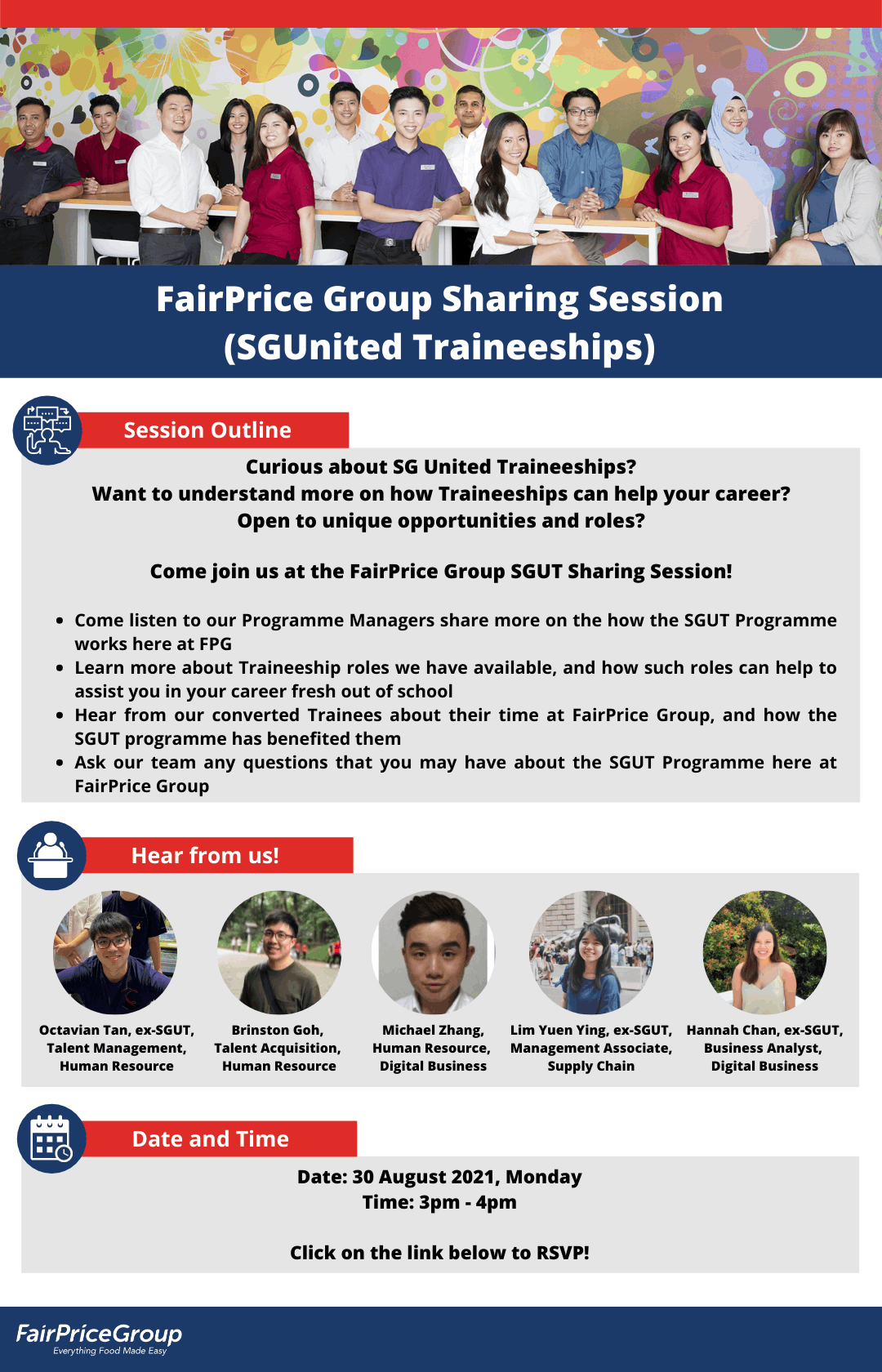 FairPrice Group Sharing Session NUS Centre for Futureready Graduates