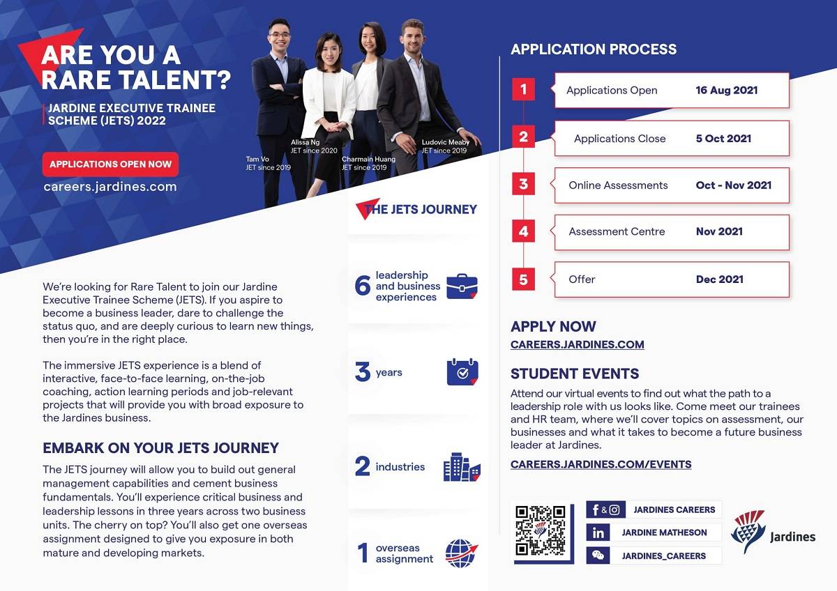 Jardines Rare Talent Virtual Career Talk - NUS Centre for Future-ready