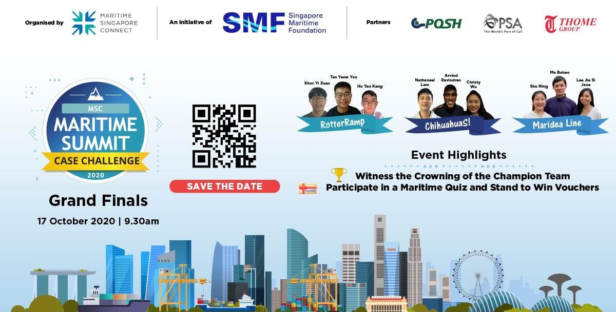 MSC Maritime Summit Case Challenge 2020 Grand Finals NUS Centre for