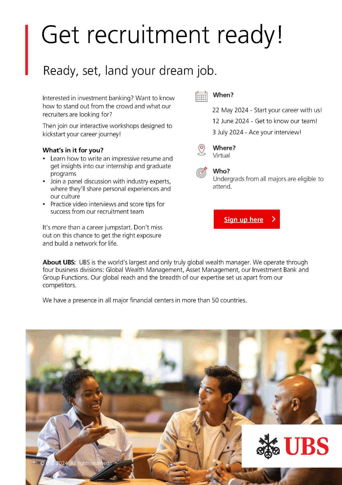 Recruitment ready series: Ace your interview! EDM image