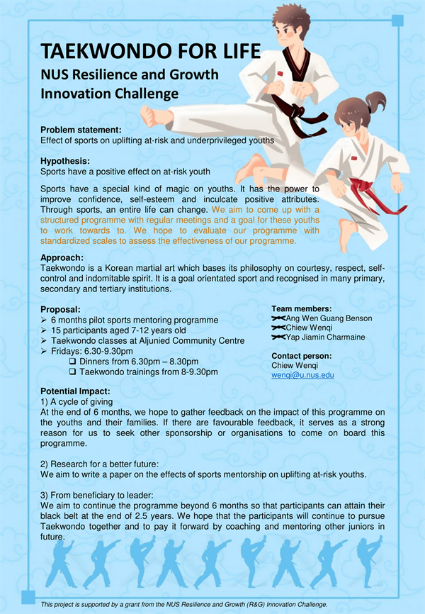 RG104 - Taekwondo For Life