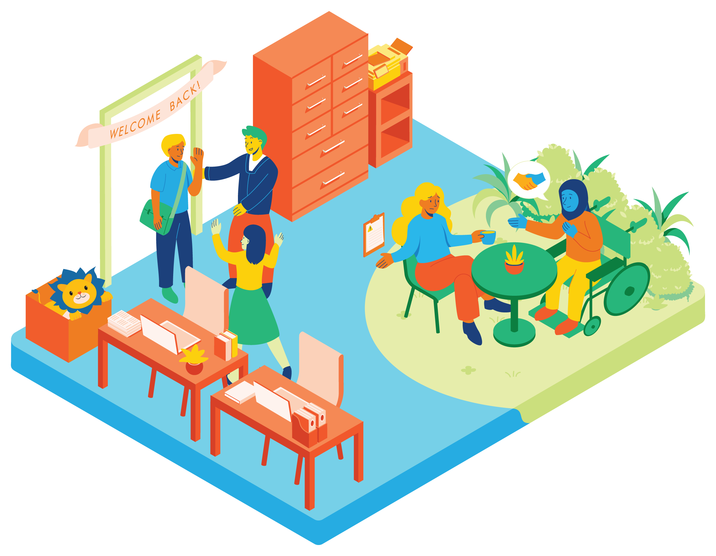 Return to work programme illustration