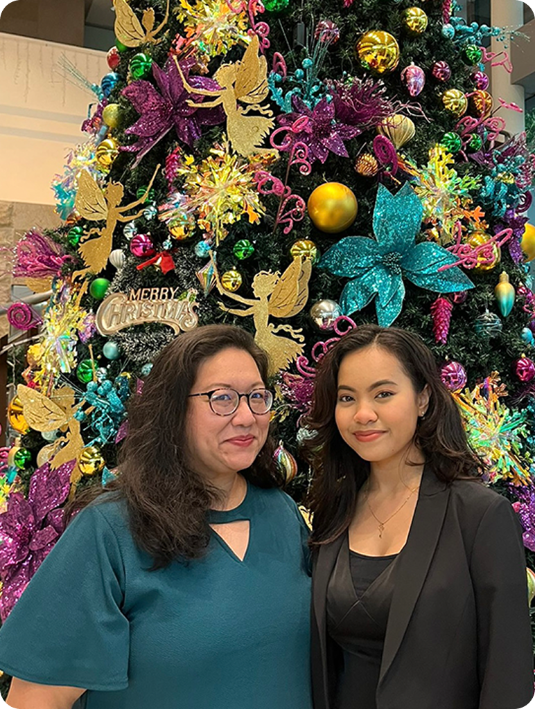 Myra with Ms Melanie Tan