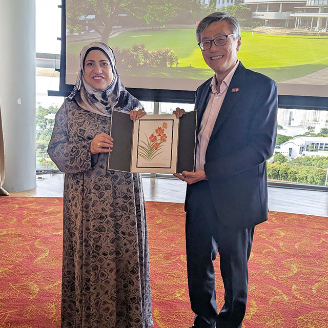 NUS welcomes Her Excellency Prof Rahma Al-Mahrooqi