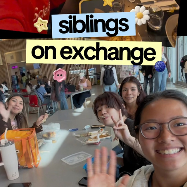 Siblings on exchange 
