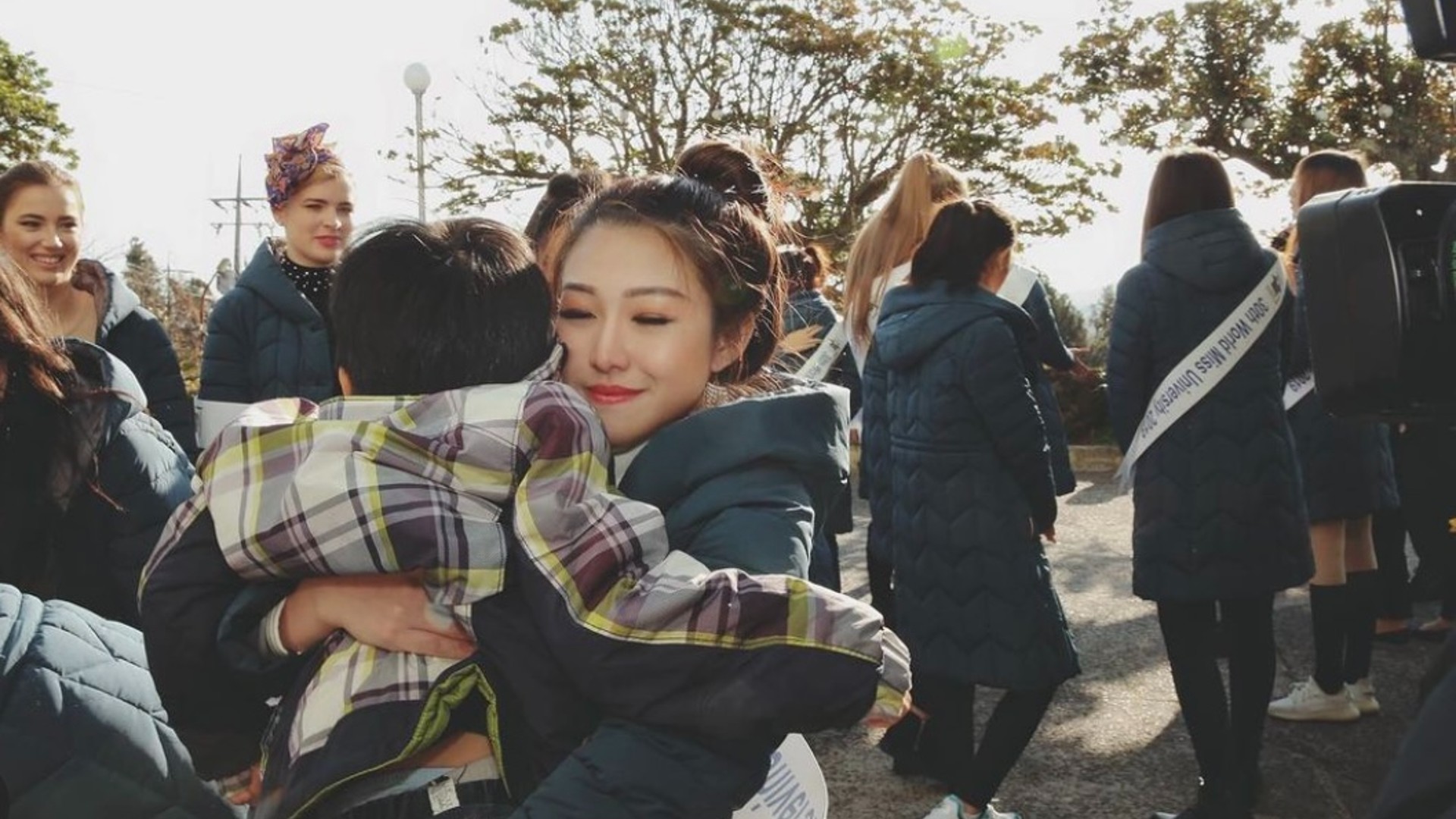 Besides the pageant, Melanis and the pageant contestants volunteered at a local orphanage at Jeju Island, cleaning, cooking, and planning games for the children.