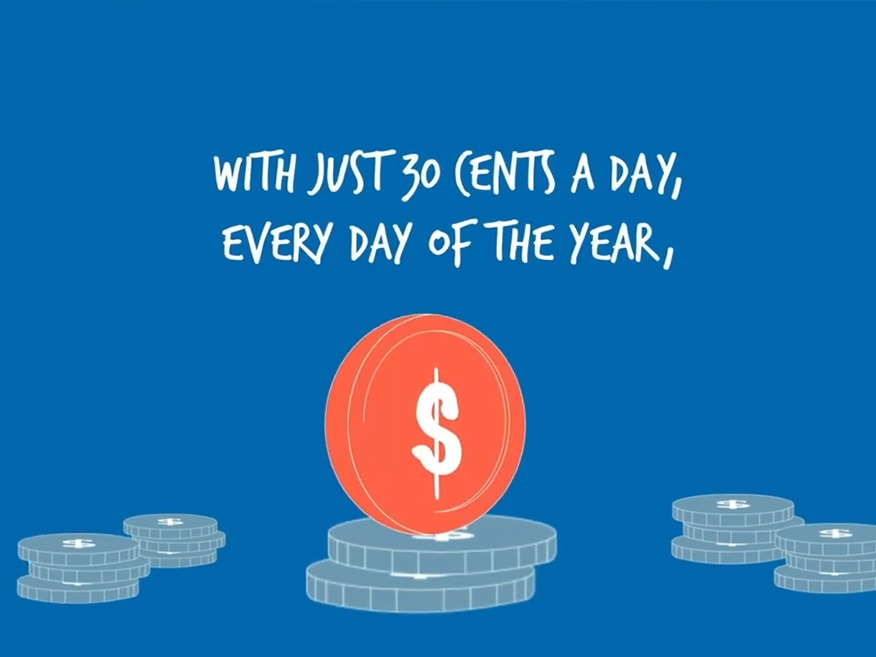 30 For 300 - 30 cents A Day Can Empower 300 Students