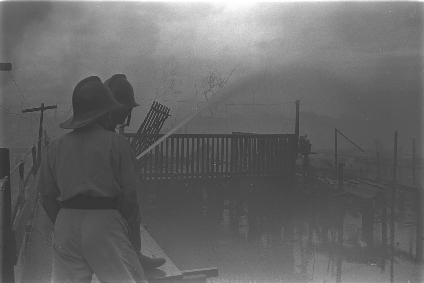 Post-WWII Fire Hazards in Singapore's Kampongs