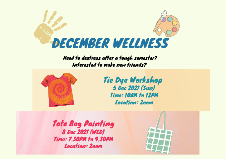 December Wellness Workshops Publicity