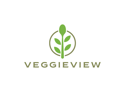 Green Vegan Healthy Food Logo